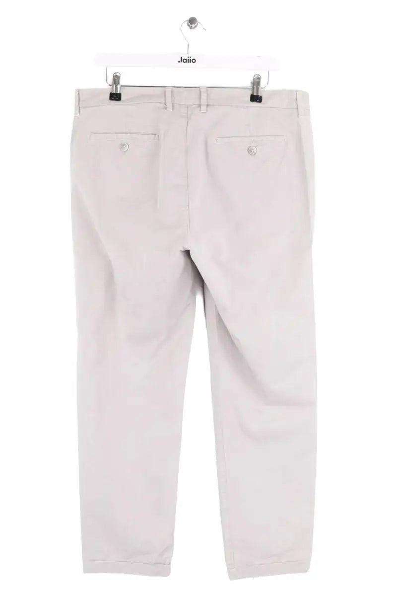 Pantalon droit Fay Gris en Coton