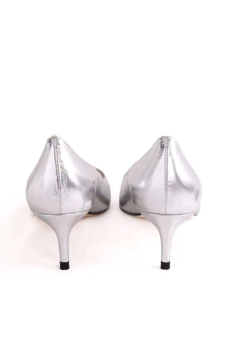 Talons LK Bennett Ava New Argent en Cuir