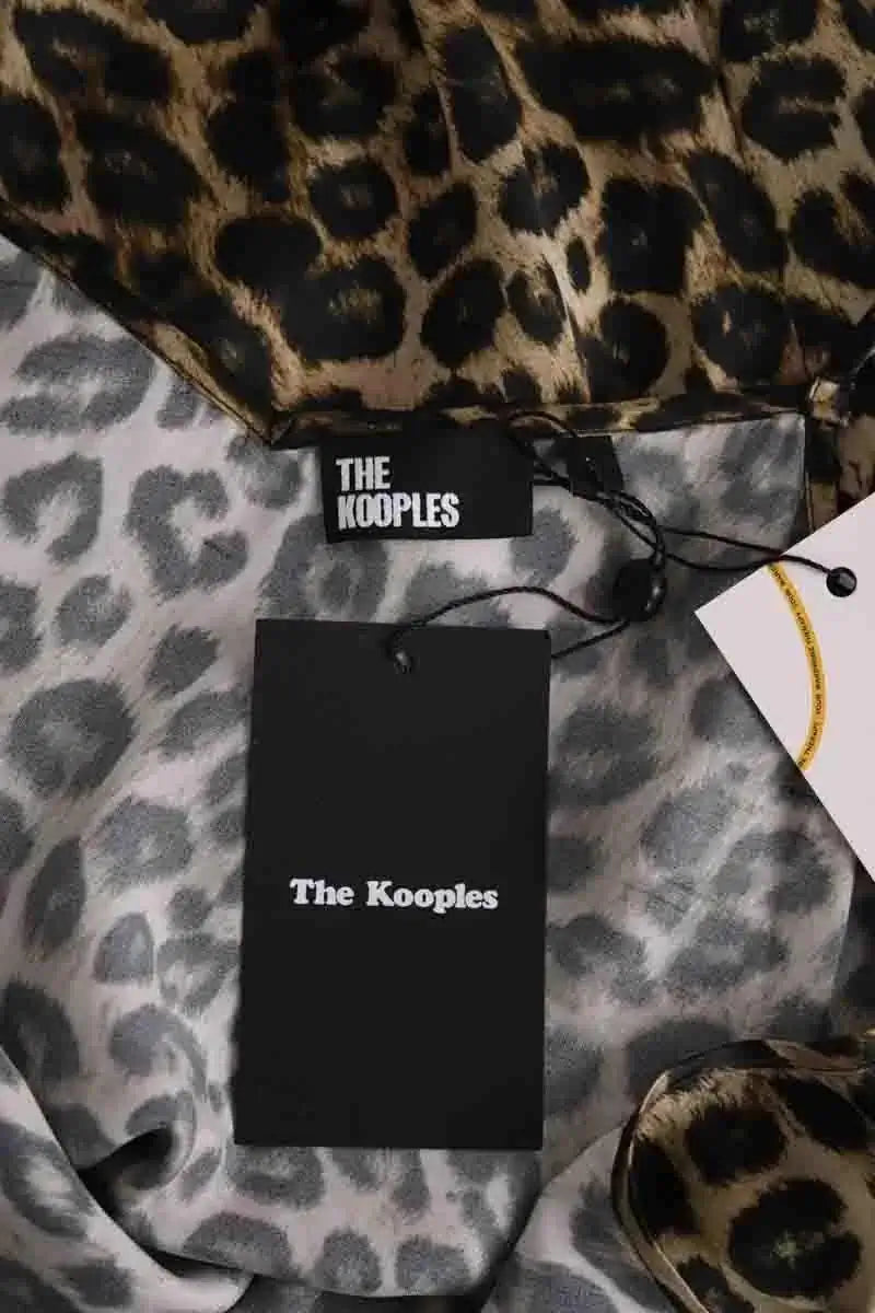 Robe The Kooples Marron en Soie