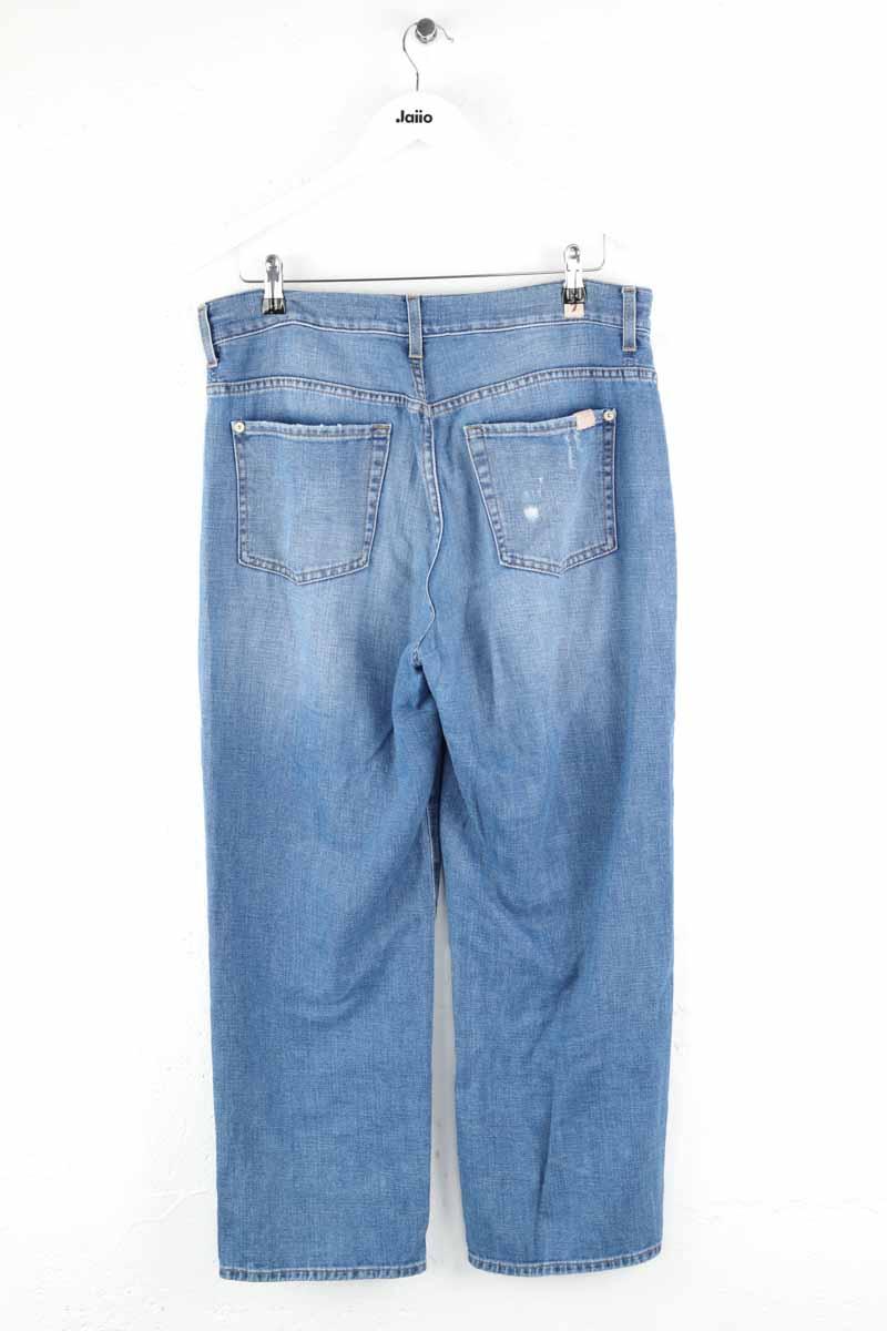 Slim 7 For All Mankind  Bleu