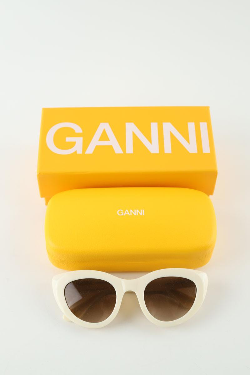 Lunettes de soleil Ganni  Blanc