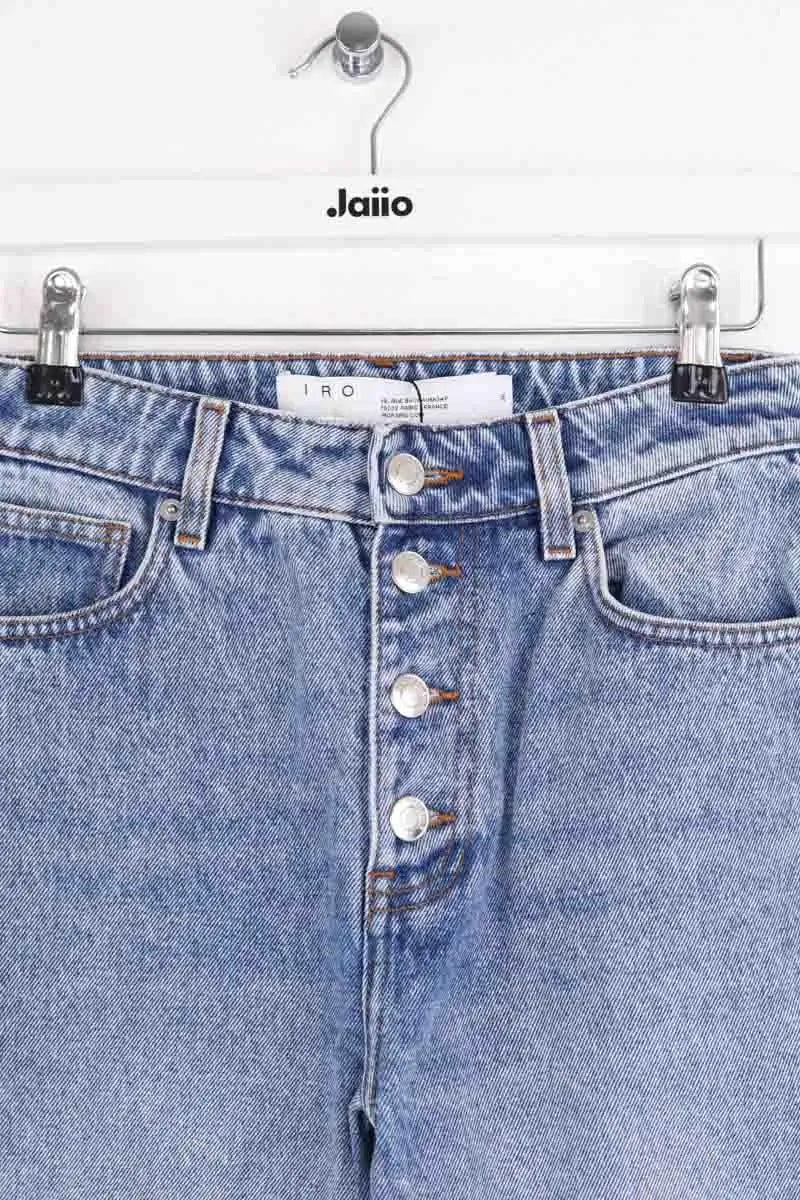 Jean droit Iro Bleu en Coton