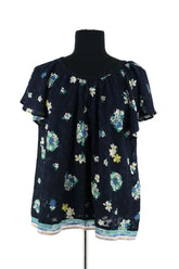 Blouse Ba&Sh Bleu en Synthétique, taille XS - Seconde Main