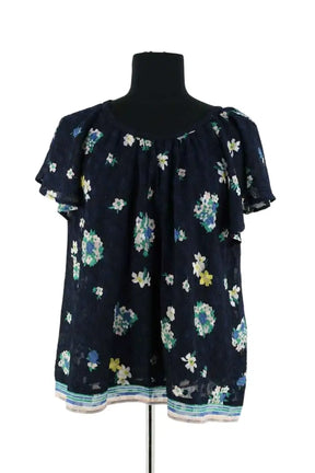 Blouse Ba&Sh Bleu en Synthétique, taille XS - Seconde Main