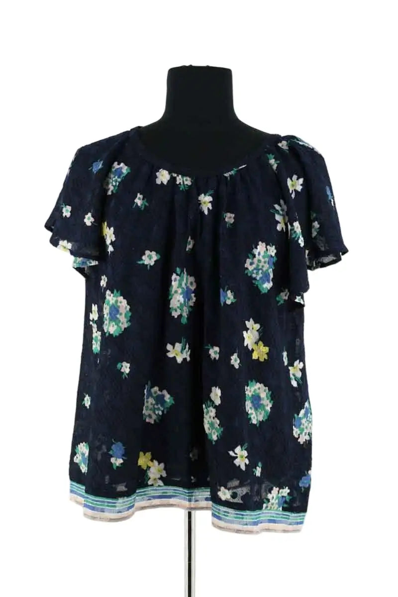 Blouse Ba&Sh Bleu en Synthétique, taille XS - Seconde Main