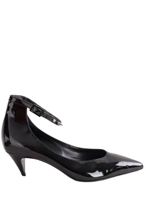 Talons Saint Laurent Noir en Cuir verni, taille 41 - Seconde Main