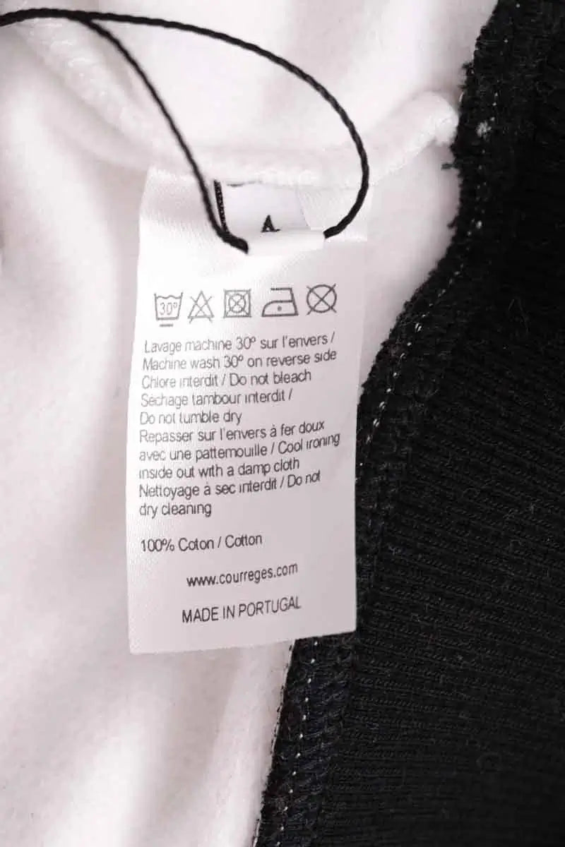 Sweatshirt Courrèges Blanc en Coton