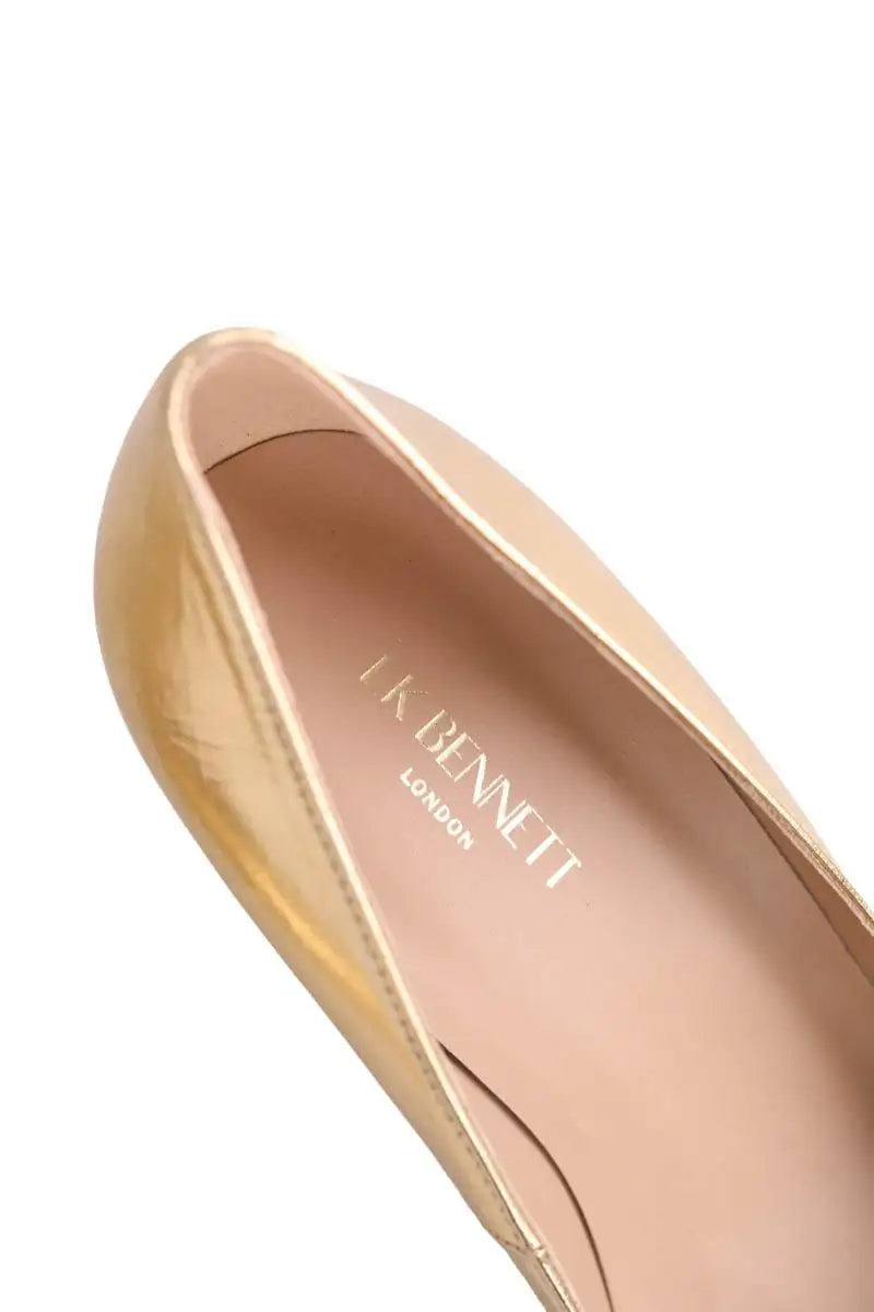 Talons LK Bennett Floret Doré en Cuir