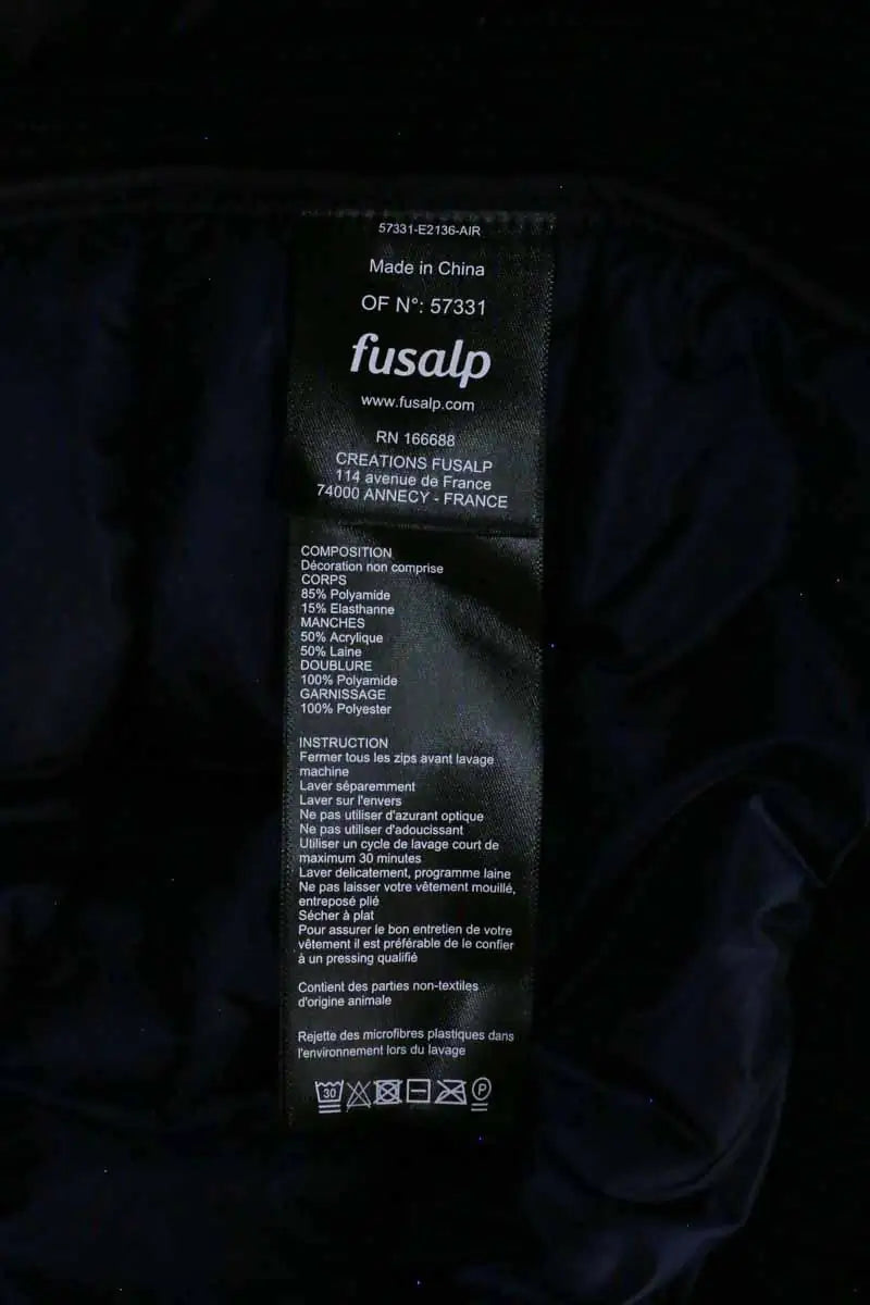 Manteau Fusalp Bleu en Synthétique