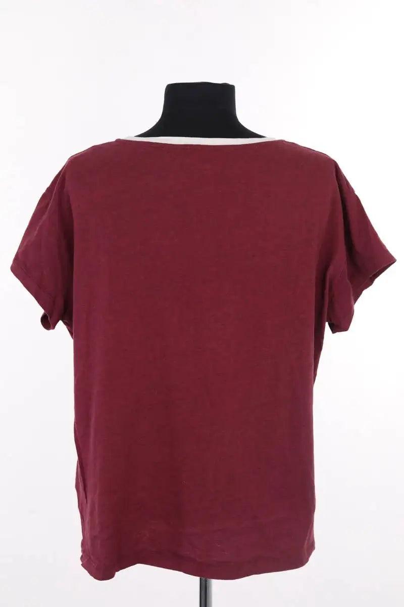 T-shirt Ba&Sh Bordeaux en Coton