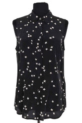 Chemise Equipment Noir en Soie, taille S - Seconde Main