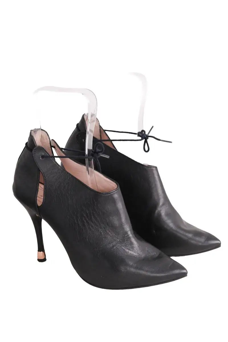 Talons Repetto Noir en Cuir