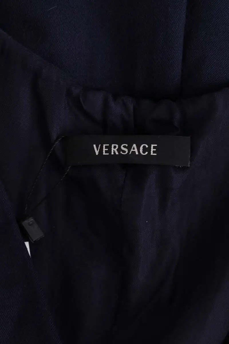 Robe Versace Bleu en Synthétique