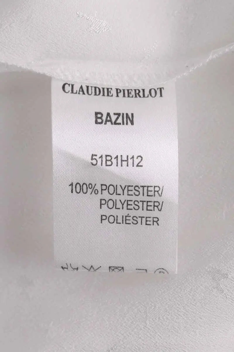 Blouse Claudie Pierlot Blanc en Synthétique