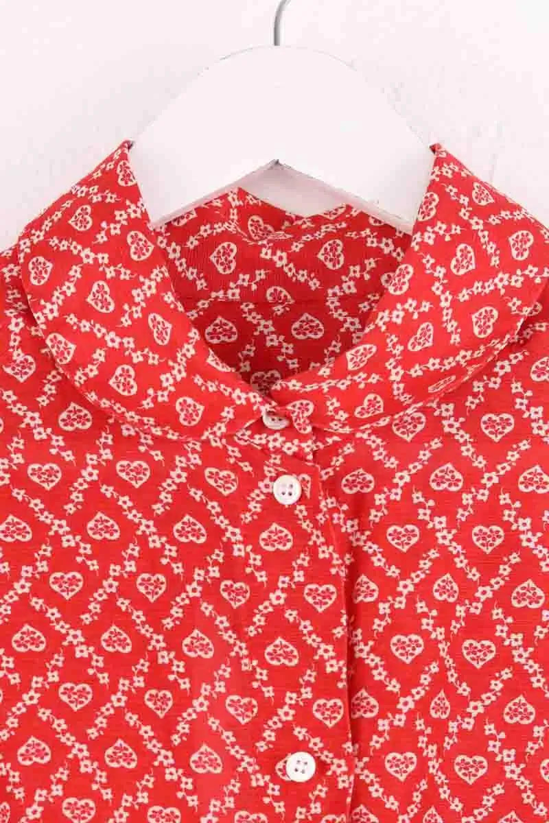 Combishort Sandro Rouge en Lin