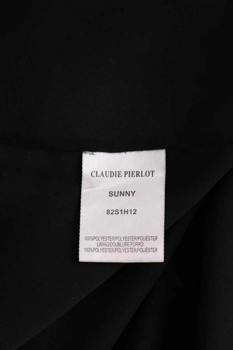 Jupe Claudie Pierlot Marine en Synthétique