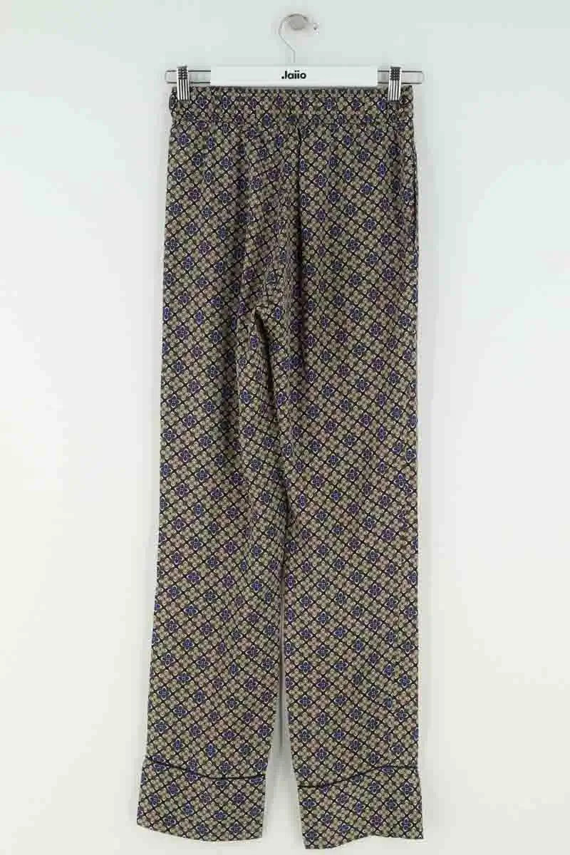 Pantalon droit Sandro Multicolore en Synthétique
