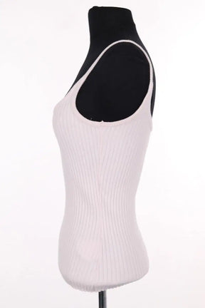 Top sans manche Courrèges Rose en Viscose