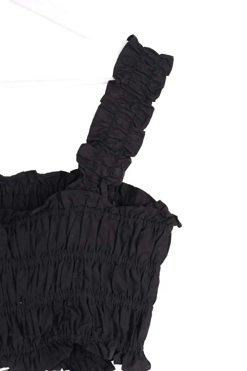 Top sans manche Maje Noir en Synthétique
