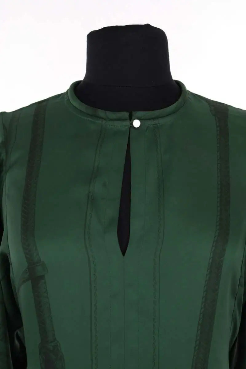 Blouse Hermès Vert en Soie