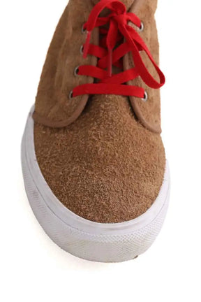 Baskets hautes Vans Camel en Daim