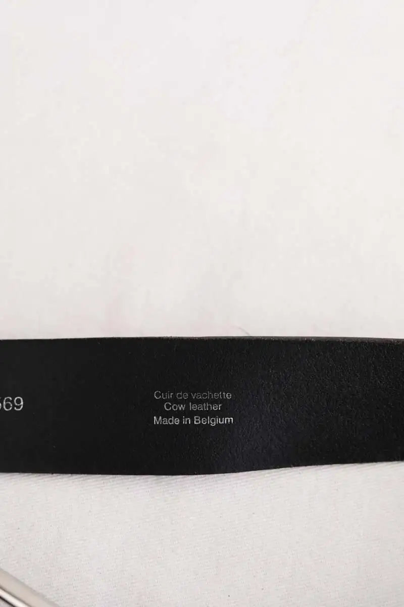Ceinture The Kooples Noir en Cuir