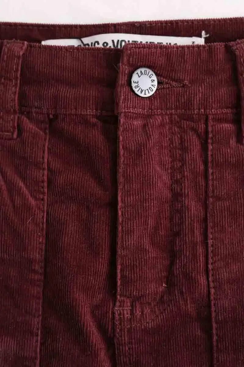 Mini jupe Zadig & Voltaire Bordeaux en Coton