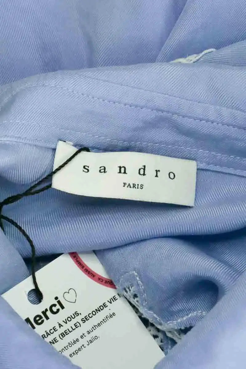 Robe Sandro Bleu en Synthétique
