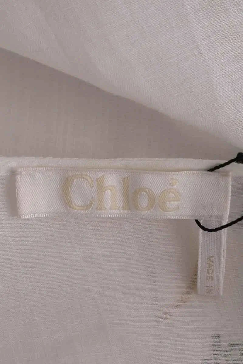 Blouse Chloé Blanc en Synthétique