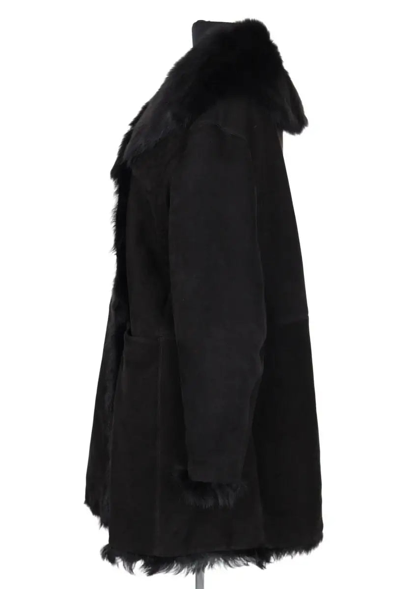 Peau Lainée  Alaïa Noir en Fourrure