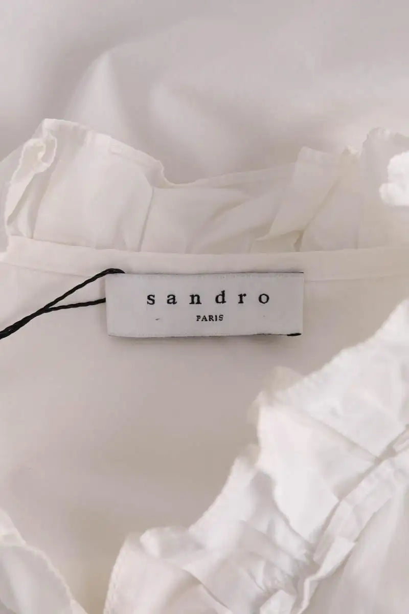 Chemise Sandro Blanc en Coton