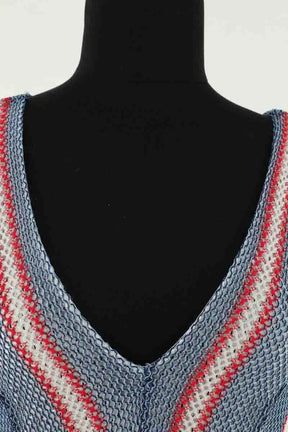 Robe Sandro Bleu en Synthétique