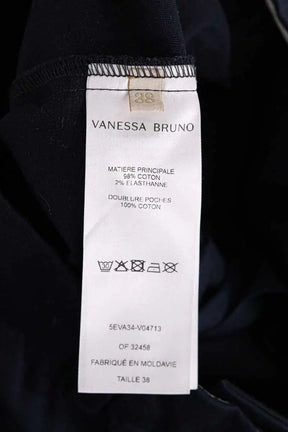 Pantalon droit Vanessa Bruno Bleu en Coton