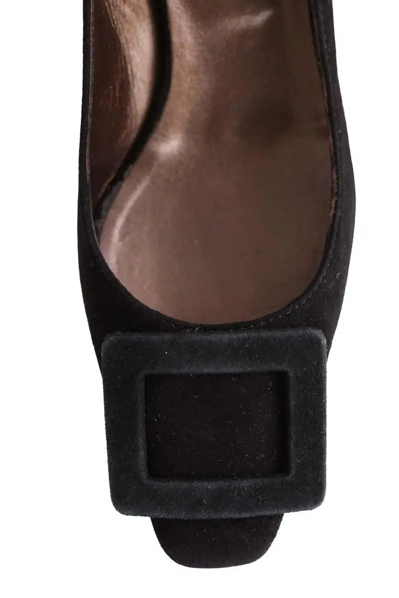 Talons Carel Noir en Cuir