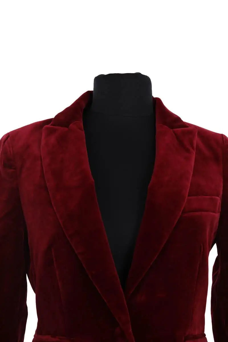 Blazer Tara Jarmon Bordeaux en Velours