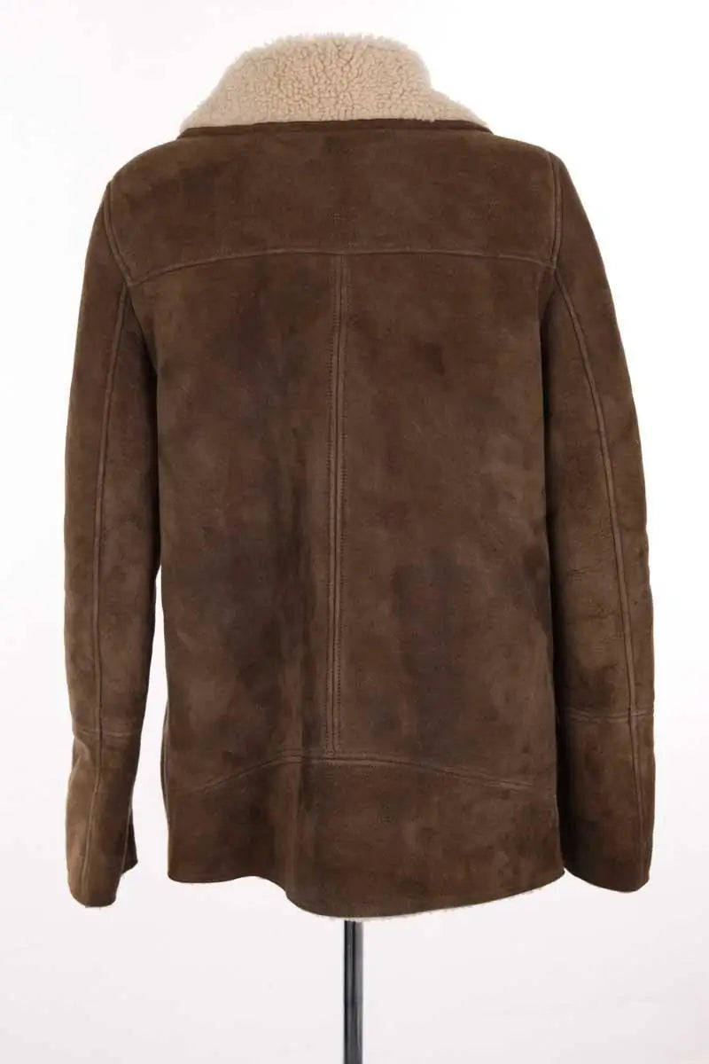 Peau Lainée Ba&Sh Marron en Cuir