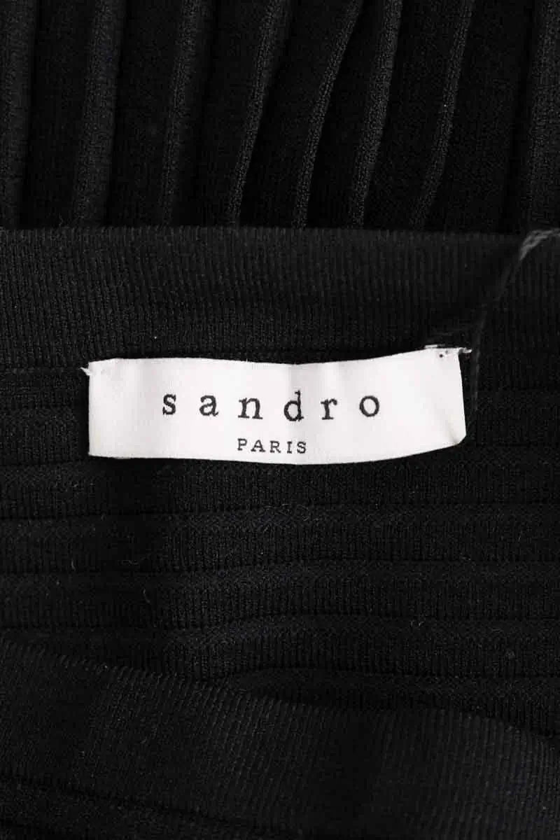 Mini jupe Sandro Noir en Velours