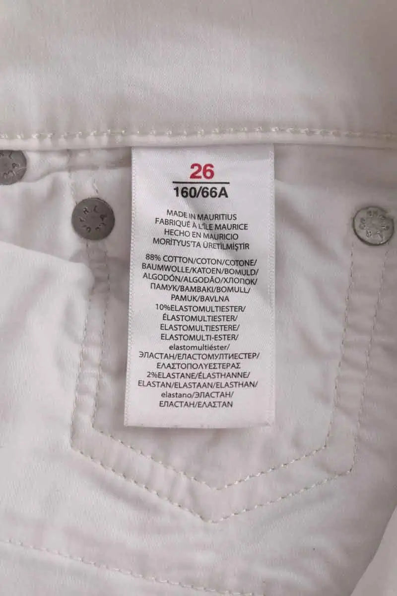 Jean slim Ralph Lauren Blanc en Coton