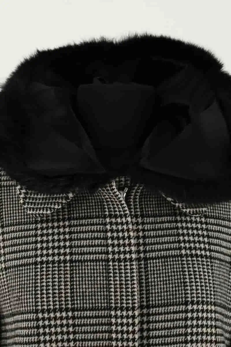 Manteau Claudie Pierlot Noir en Laine