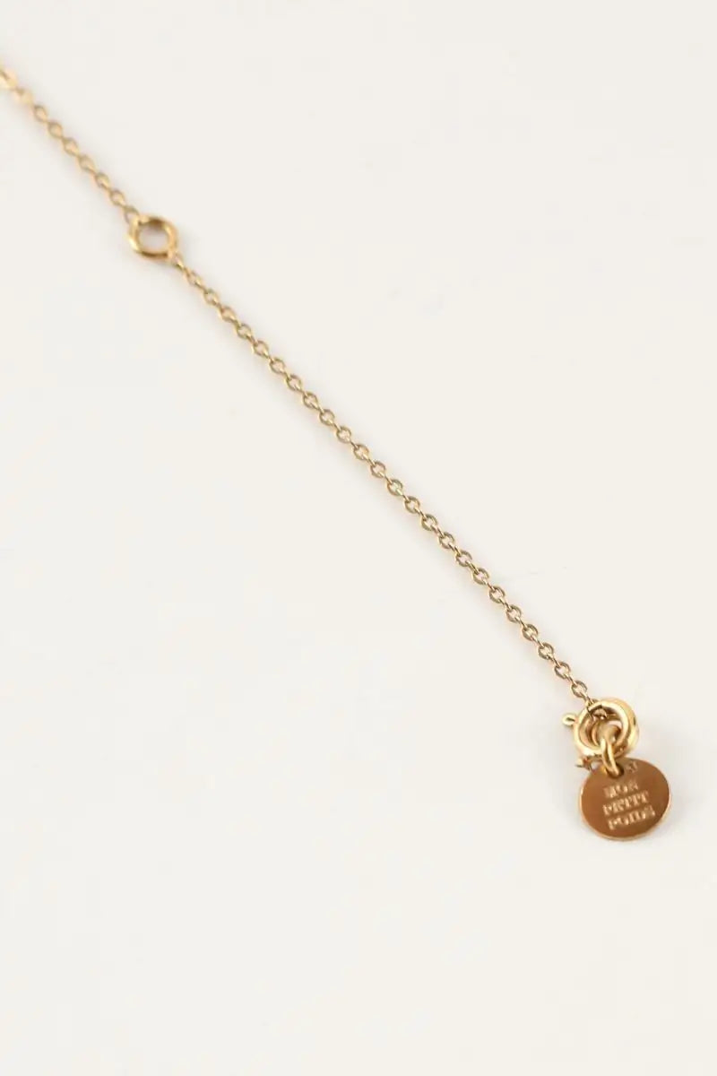 Collier Mon Petit Poids Rose en Plaqué or