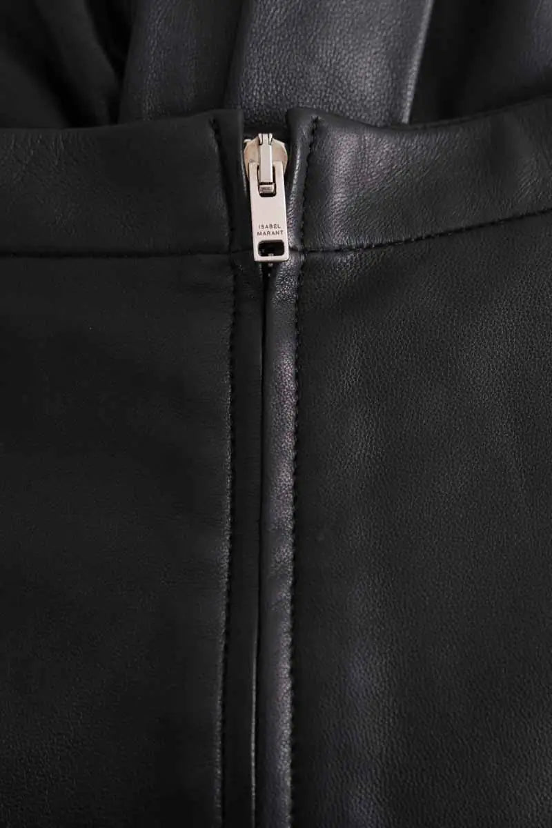Jupe Isabel Marant Noir en Cuir