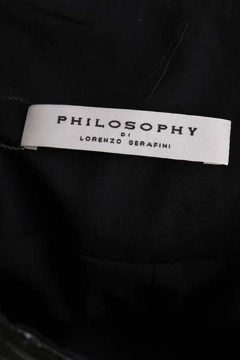 Jupe Philosophy Di Lorenzo Serafini Noir en Synthétique