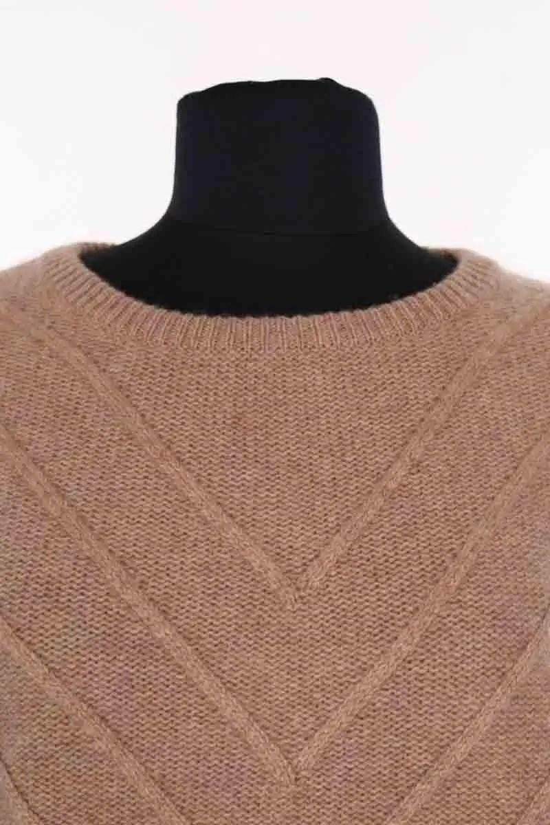 Pull Notshy Camel en Cachemire