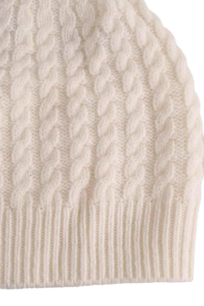 Bonnet Eric Bompard Beige en Cachemire