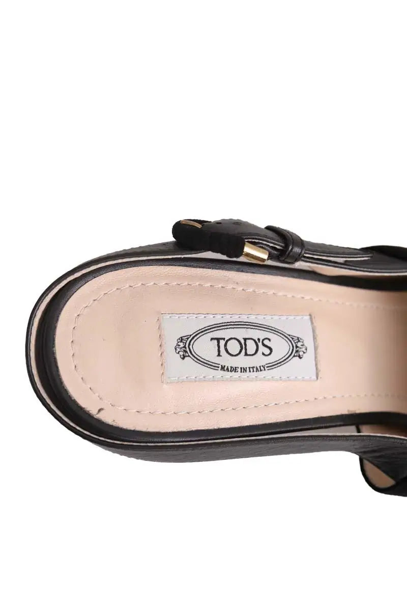 Talons Tod's Noir en Cuir