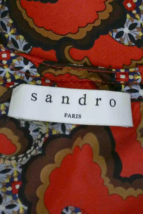Robe Sandro Rouge en Soie