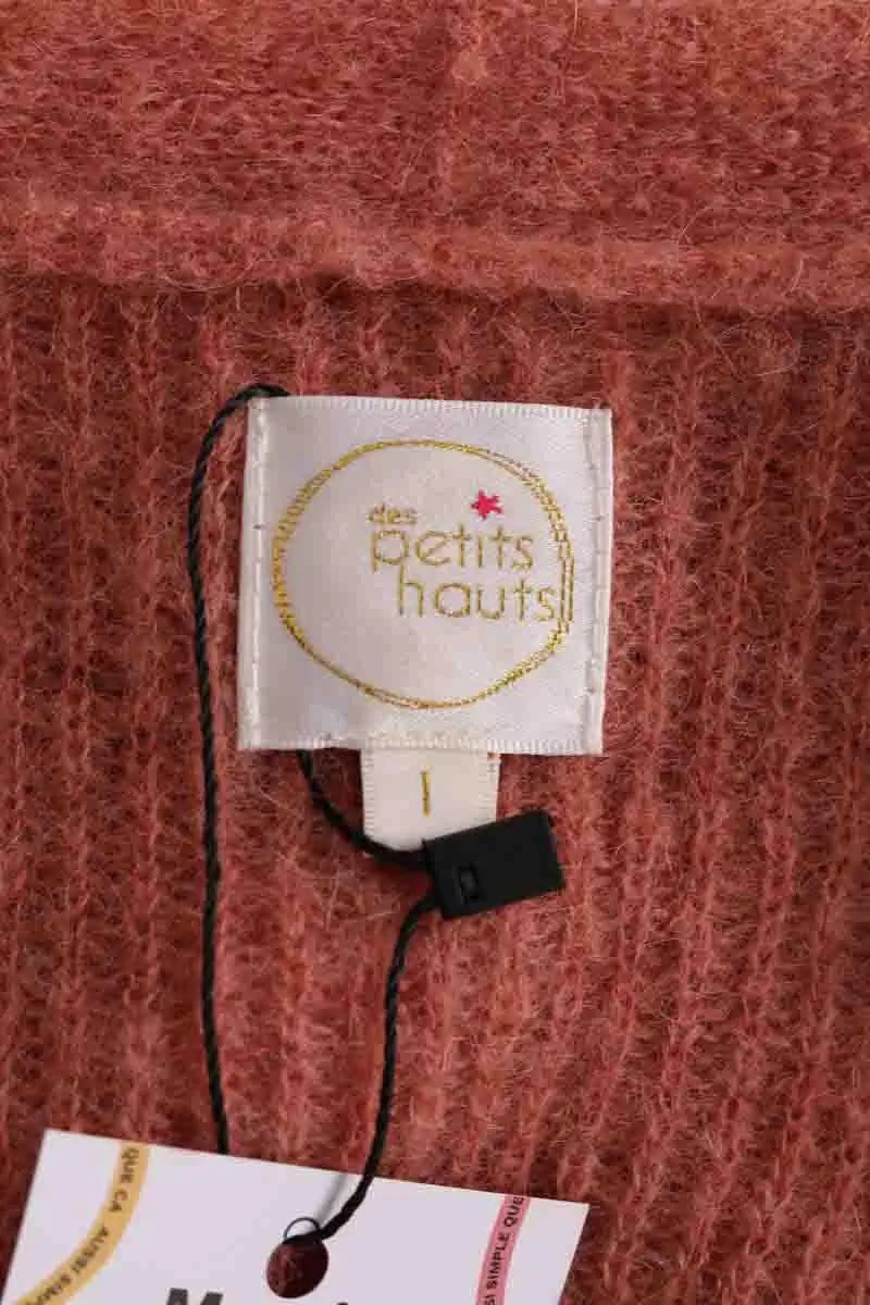 Cardigan Des Petits Hauts Bonny Orange en Laine