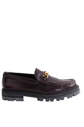 Mocassins Celine Margaret Bordeaux en Cuir, taille 39 - Seconde Main