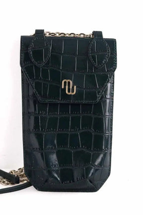 Mini sac Maje Vert en Cuir