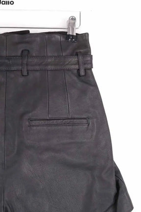 Mini short The Kooples Noir en Cuir